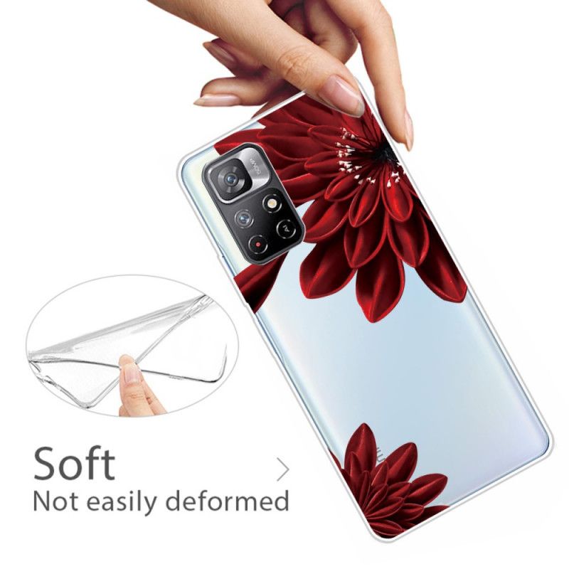 Cover Hoesje Xiaomi Redmi Note 11 / Poco M4 Pro 5g Telefoonhoesje Wilde Bloemen Wilde Bloemen