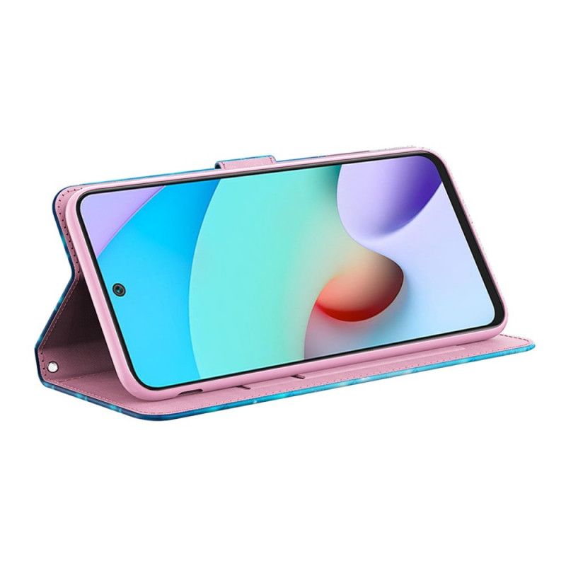 Flip Case Leren Xiaomi Redmi Note 11 / Poco M4 Pro 5g Blauwe Vlinders