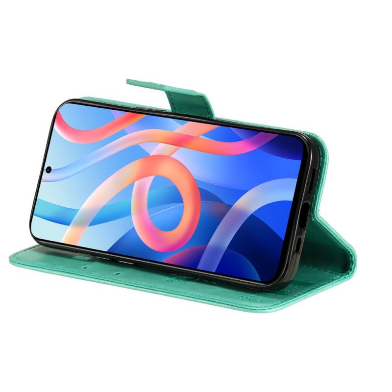 Flip Case Leren Xiaomi Redmi Note 11 / Poco M4 Pro 5g Boom En String Kat