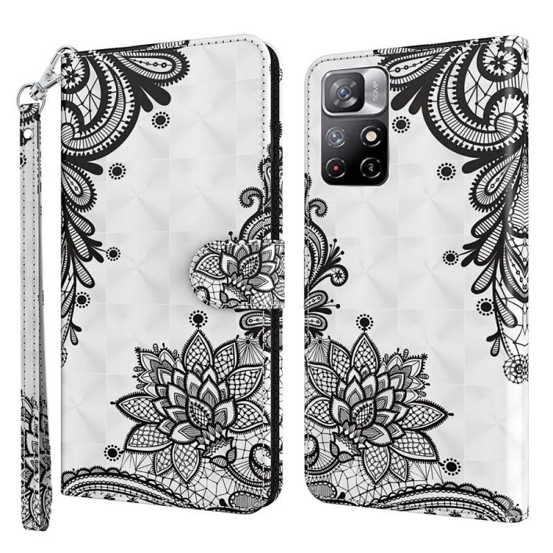 Flip Case Leren Xiaomi Redmi Note 11 / Poco M4 Pro 5g Chique Kant