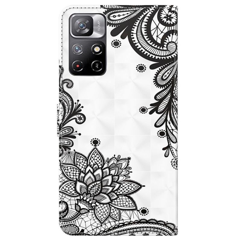 Flip Case Leren Xiaomi Redmi Note 11 / Poco M4 Pro 5g Chique Kant