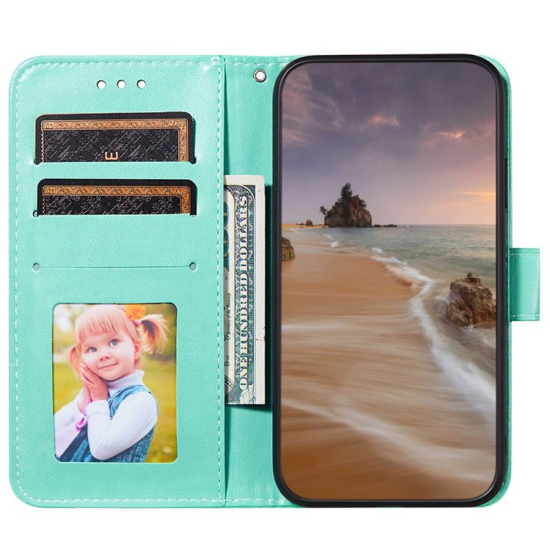 Flip Case Leren Xiaomi Redmi Note 11 / Poco M4 Pro 5g Effen Kleur Serie Strappy