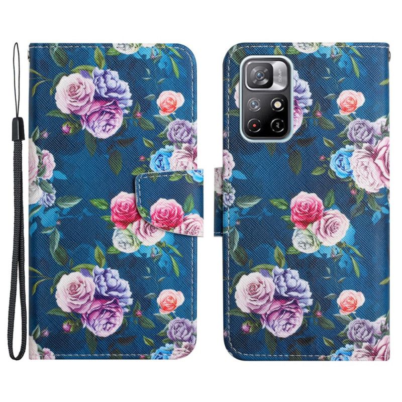 Flip Case Leren Xiaomi Redmi Note 11 / Poco M4 Pro 5g Liberty Royal Flowers