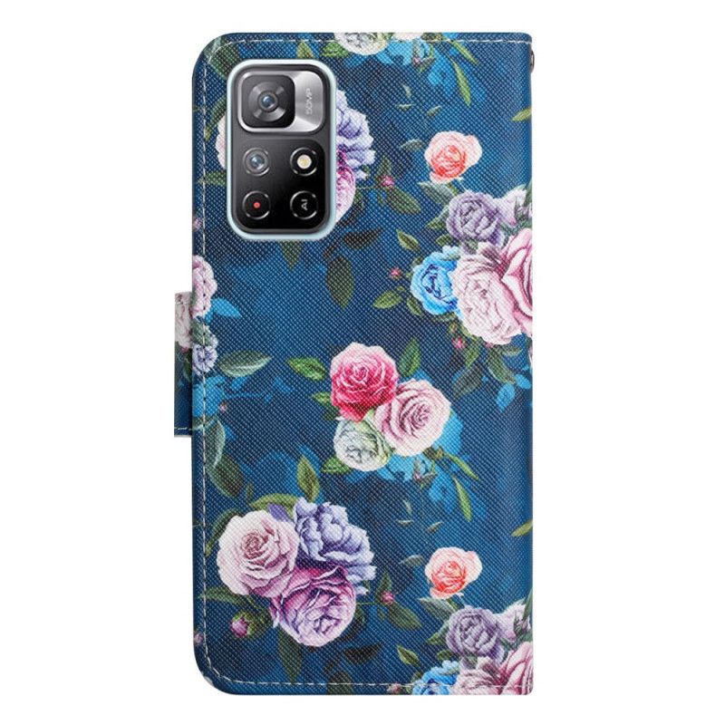 Flip Case Leren Xiaomi Redmi Note 11 / Poco M4 Pro 5g Liberty Royal Flowers