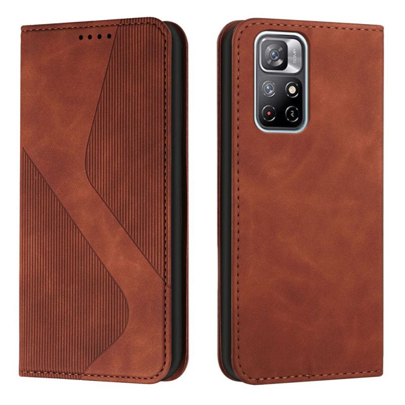 Folio-hoesje Voor Xiaomi Redmi Note 11 / Poco M4 Pro 5g Style Leder S-design