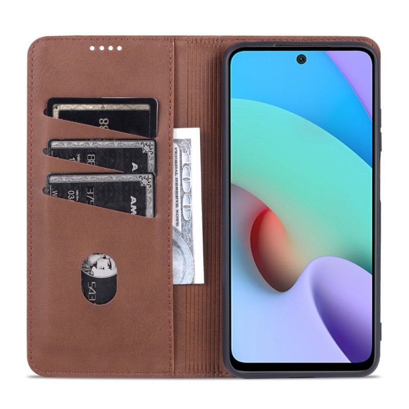 Folio-hoesje Xiaomi Redmi Note 11 / Poco M4 Pro 5g Azns Lederen Stijl Bescherming Hoesje