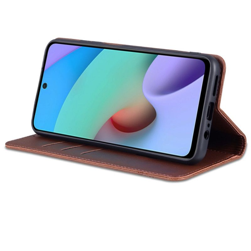 Folio-hoesje Xiaomi Redmi Note 11 / Poco M4 Pro 5g Azns Lederen Stijl Bescherming Hoesje