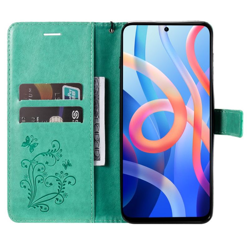 Folio-hoesje Xiaomi Redmi Note 11 / Poco M4 Pro 5g Gigantische Stringvlinders