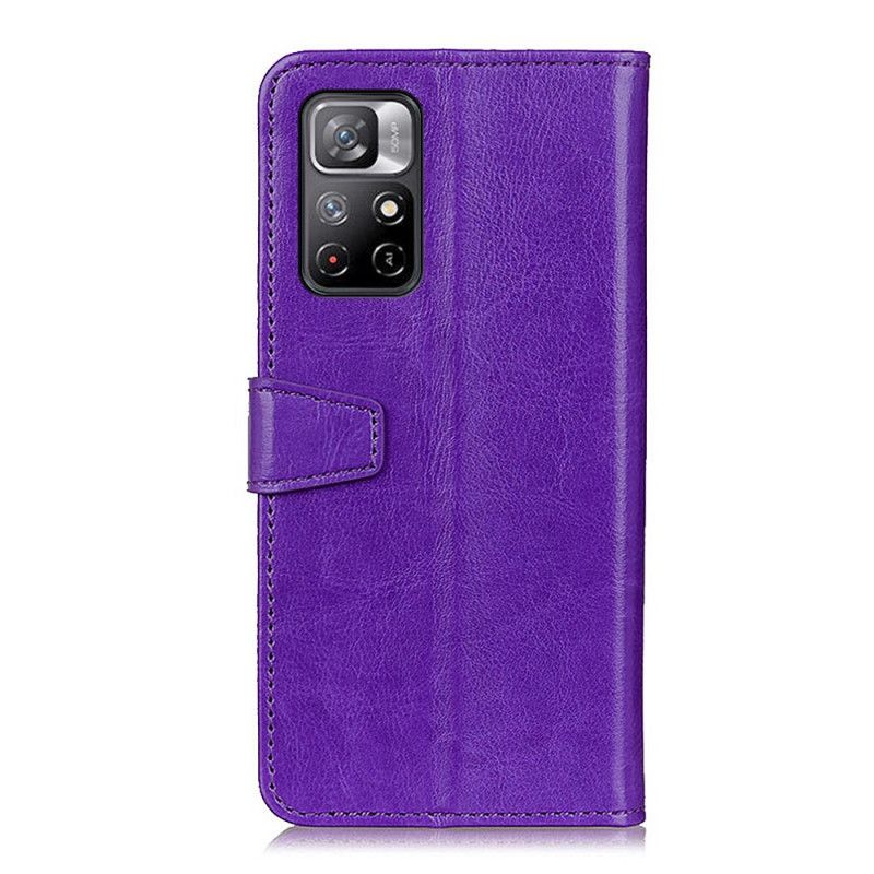 Folio-hoesje Xiaomi Redmi Note 11 / Poco M4 Pro 5g Glanzend Leereffect