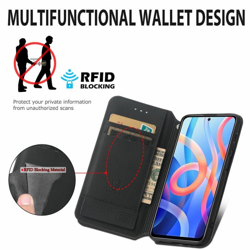 Folio-hoesje Xiaomi Redmi Note 11 / Poco M4 Pro 5g Ontwerp Rfid Caseneo