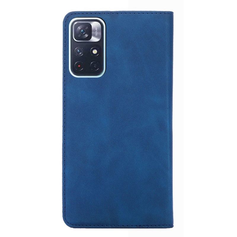 Folio-hoesje Xiaomi Redmi Note 11 / Poco M4 Pro 5g Skin-touch Leereffect