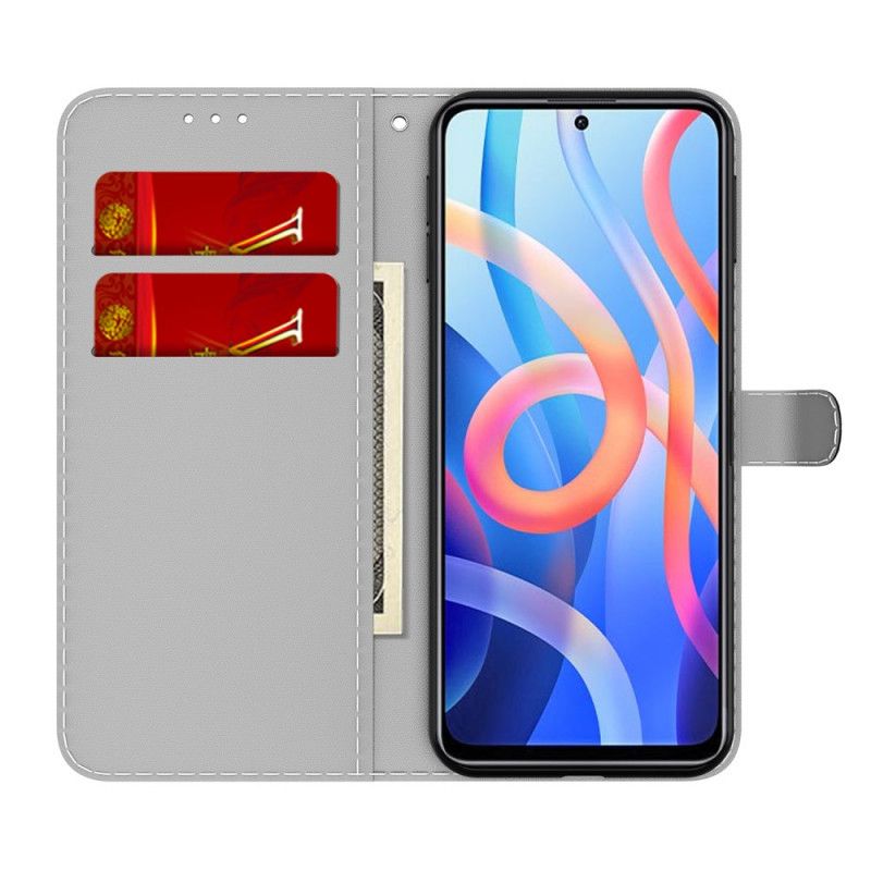 Folio-hoesje Xiaomi Redmi Note 11 / Poco M4 Pro 5g Telefoonhoesje Abstract Patroon