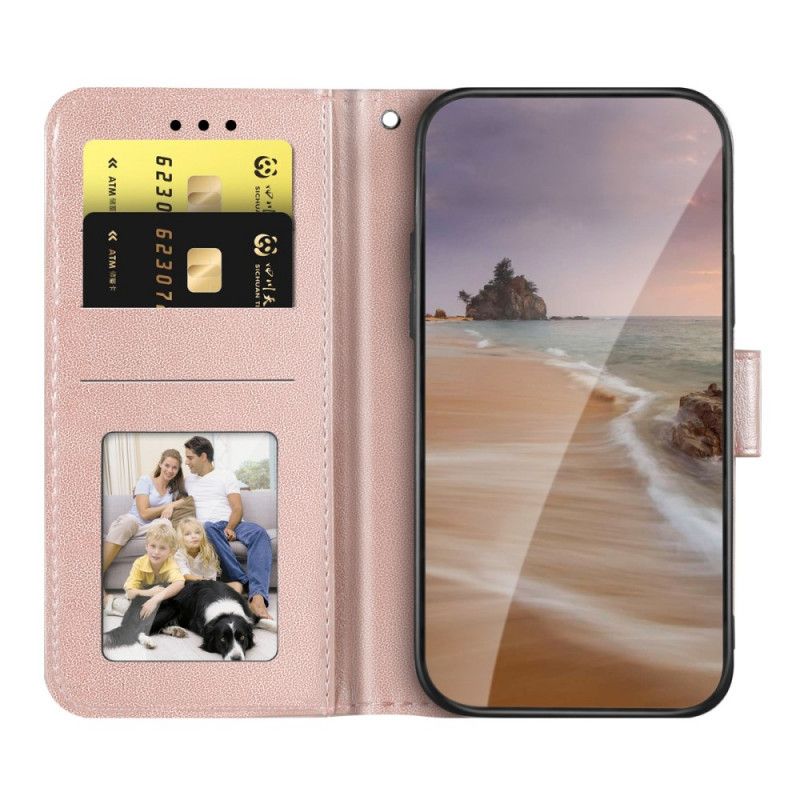 Folio-hoesje Xiaomi Redmi Note 11 / Poco M4 Pro 5g Telefoonhoesje Kant En Lotus Strappy