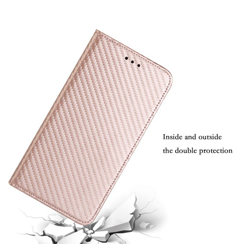 Folio-hoesje Xiaomi Redmi Note 11 / Poco M4 Pro 5g Telefoonhoesje Koolstofvezel Band