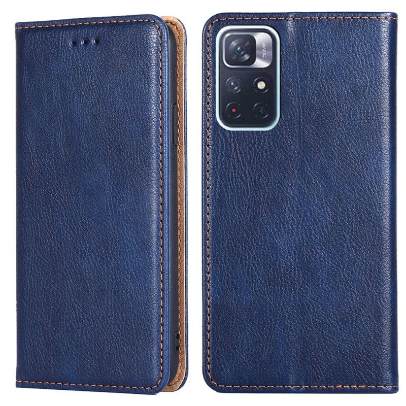 Folio-hoesje Xiaomi Redmi Note 11 / Poco M4 Pro 5g Telefoonhoesje Vintage Lederen Stijl