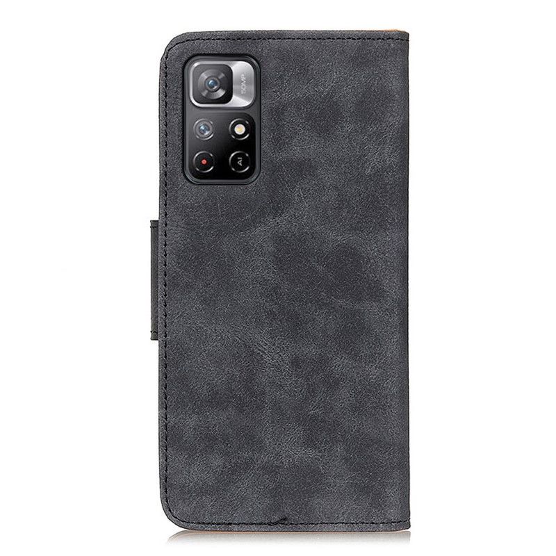 Folio-hoesje Xiaomi Redmi Note 11 / Poco M4 Pro 5g Vintage Splitleer