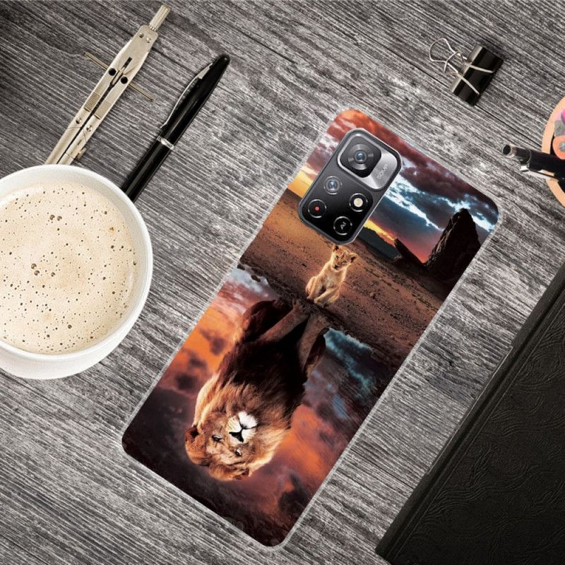 Hoesje Voor Xiaomi Redmi Note 11 / Poco M4 Pro 5g Dream Of Lion Cub