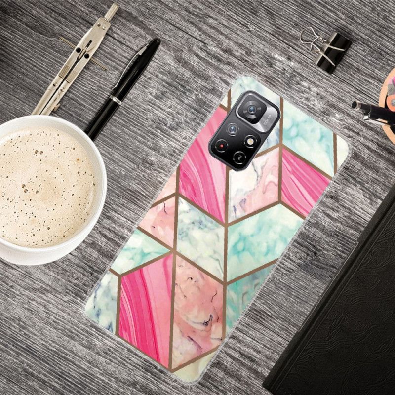 Hoesje Voor Xiaomi Redmi Note 11 / Poco M4 Pro 5g Premium Marmer