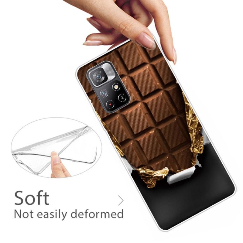 Hoesje Xiaomi Redmi Note 11 / Poco M4 Pro 5g Flexibele Chocolade