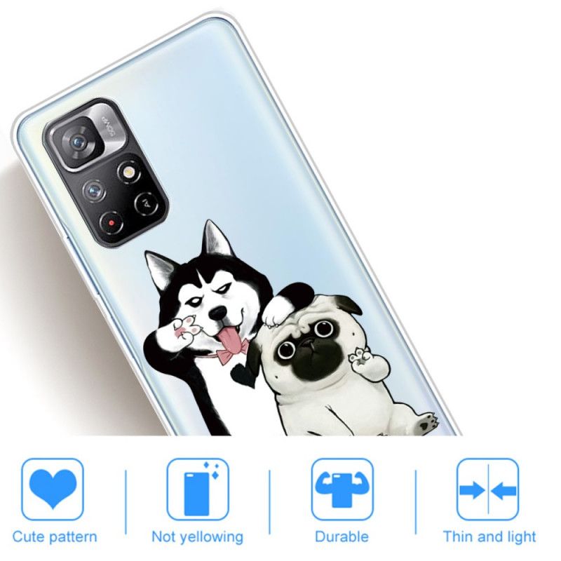 Hoesje Xiaomi Redmi Note 11 / Poco M4 Pro 5g Grappige Honden