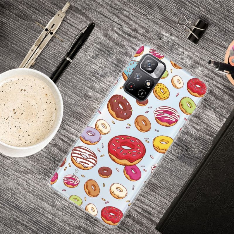 Hoesje Xiaomi Redmi Note 11 / Poco M4 Pro 5g Liefde Donuts Bescherming Hoesje