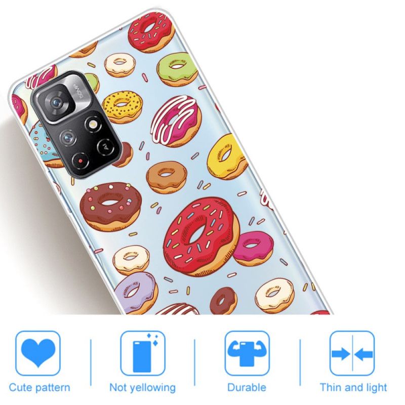 Hoesje Xiaomi Redmi Note 11 / Poco M4 Pro 5g Liefde Donuts Bescherming Hoesje