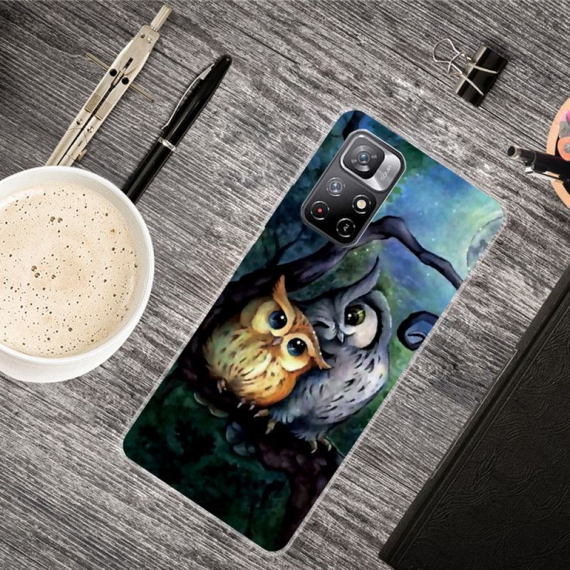 Hoesje Xiaomi Redmi Note 11 / Poco M4 Pro 5g Uilen Schilderen