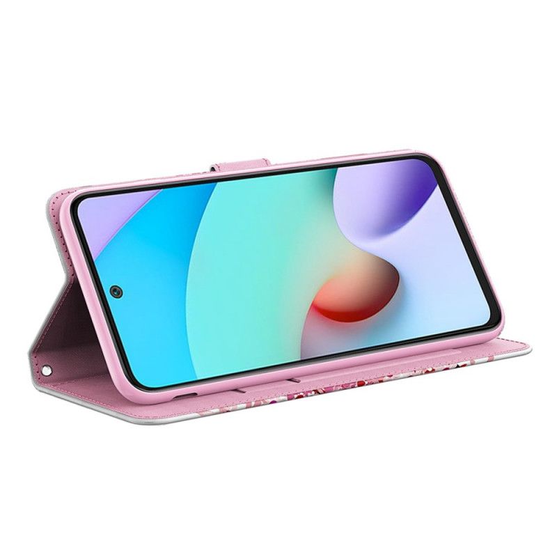 Leren Hoesje Xiaomi Redmi Note 11 / Poco M4 Pro 5g Roze Boom