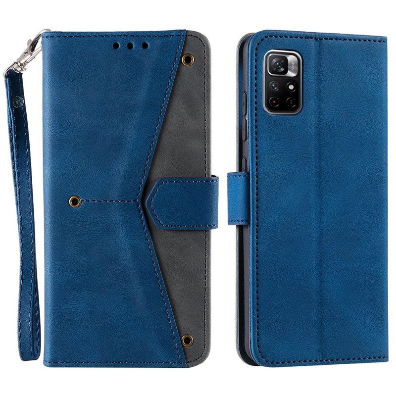 Leren Hoesje Xiaomi Redmi Note 11 / Poco M4 Pro 5g Skin-touch Naden Bescherming Hoesje