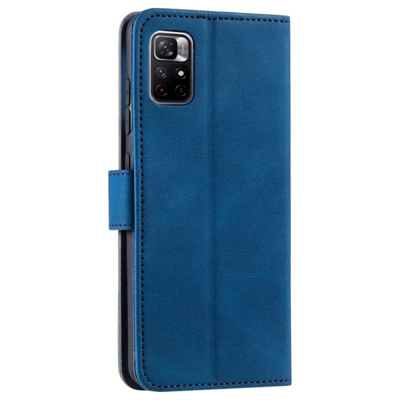 Leren Hoesje Xiaomi Redmi Note 11 / Poco M4 Pro 5g Skin-touch Naden Bescherming Hoesje