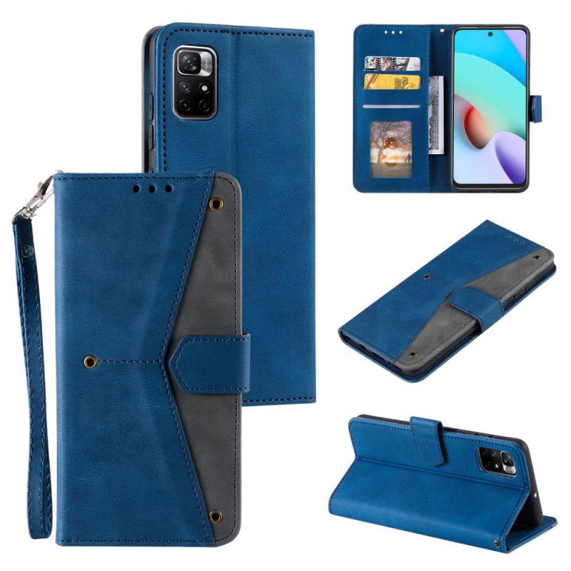 Leren Hoesje Xiaomi Redmi Note 11 / Poco M4 Pro 5g Skin-touch Naden Bescherming Hoesje