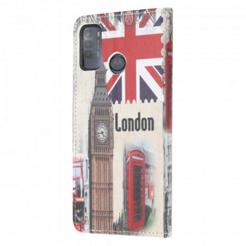 Bescherming Hoesje Moto G50 Londen Leven