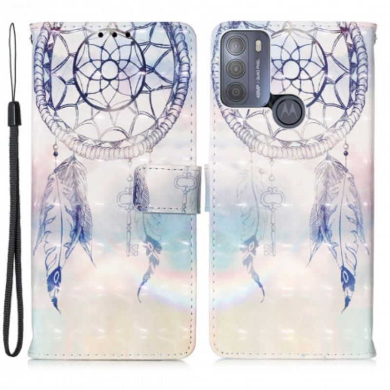 Folio-hoesje Moto G50 Telefoonhoesje Vang Dromen Aquarel