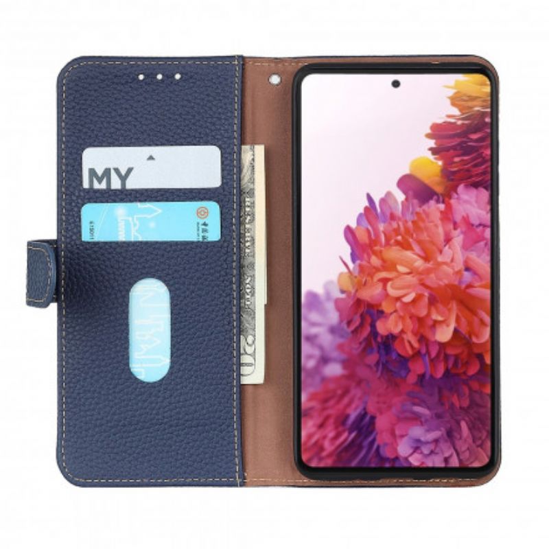 Leren Hoesje Moto G50 Khazneh Lychee Leer