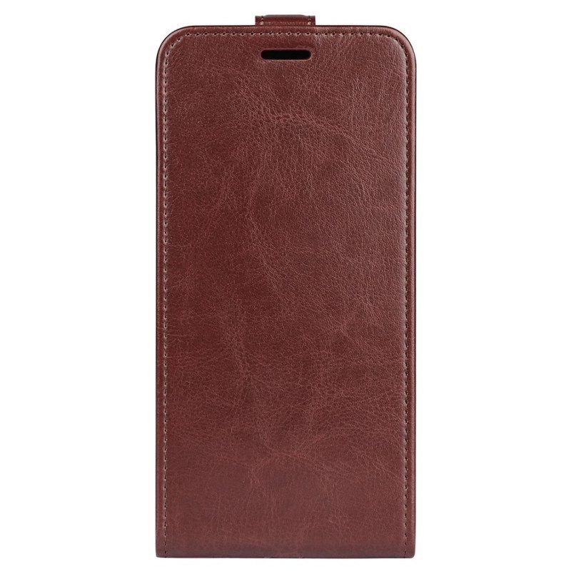 Folio-hoesje voor iPhone 14 Flip Case Verticale Flap Leer Effect