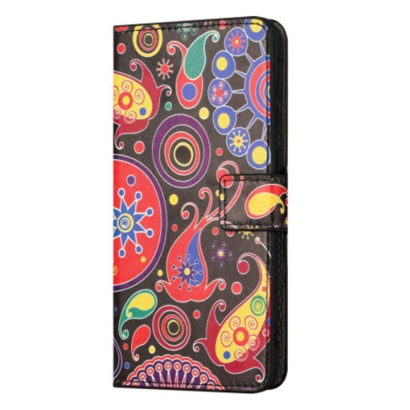 Folio-hoesje voor iPhone 14 Galaxy Patroon