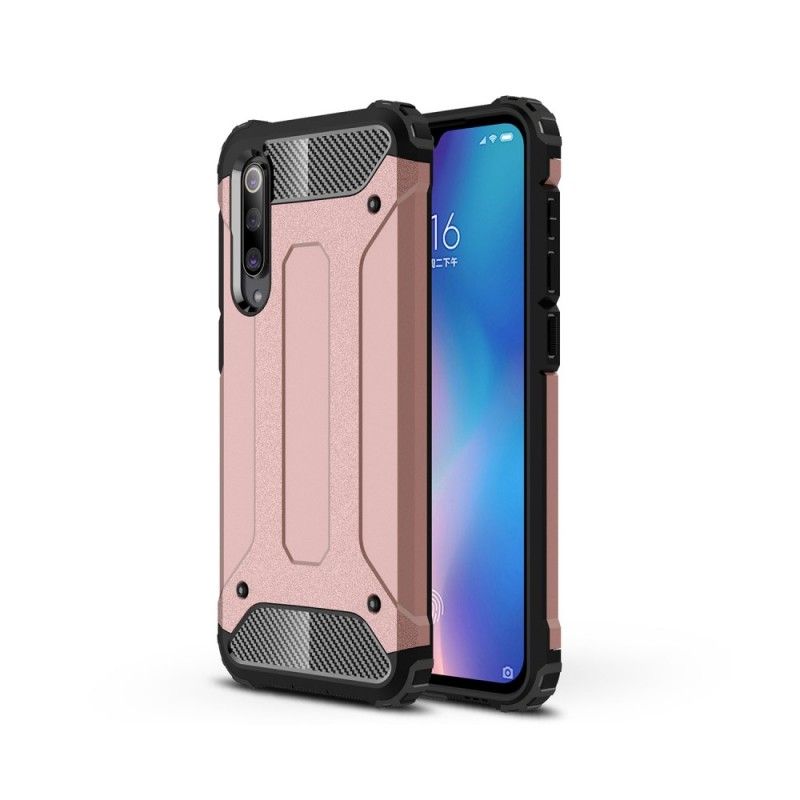 Case Hoesje Xiaomi Mi 9 SE Rood Zwart Telefoonhoesje Overlevende