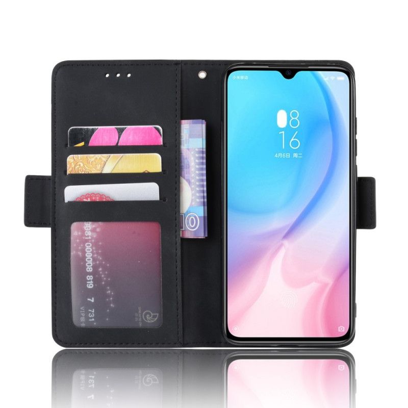 Flip Case Leren Xiaomi Mi 9 SE Rood Zwart Eersteklas Multikaart