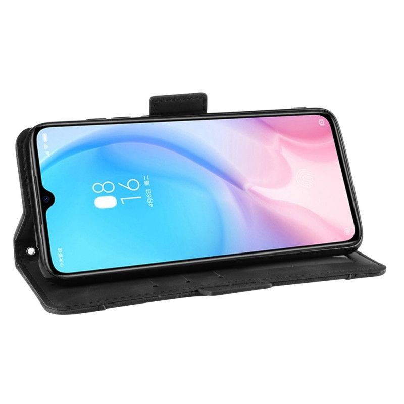 Flip Case Leren Xiaomi Mi 9 SE Rood Zwart Eersteklas Multikaart