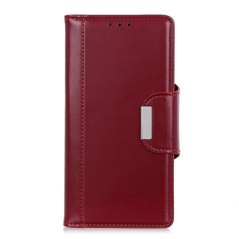 Leren Hoesje voor Xiaomi Mi 9 SE Rood Sluiting Elegantie Van Imitatieleer