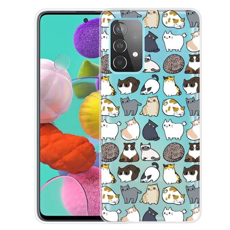 Case Hoesje Samsung Galaxy A32 5G Telefoonhoesje Topkatten