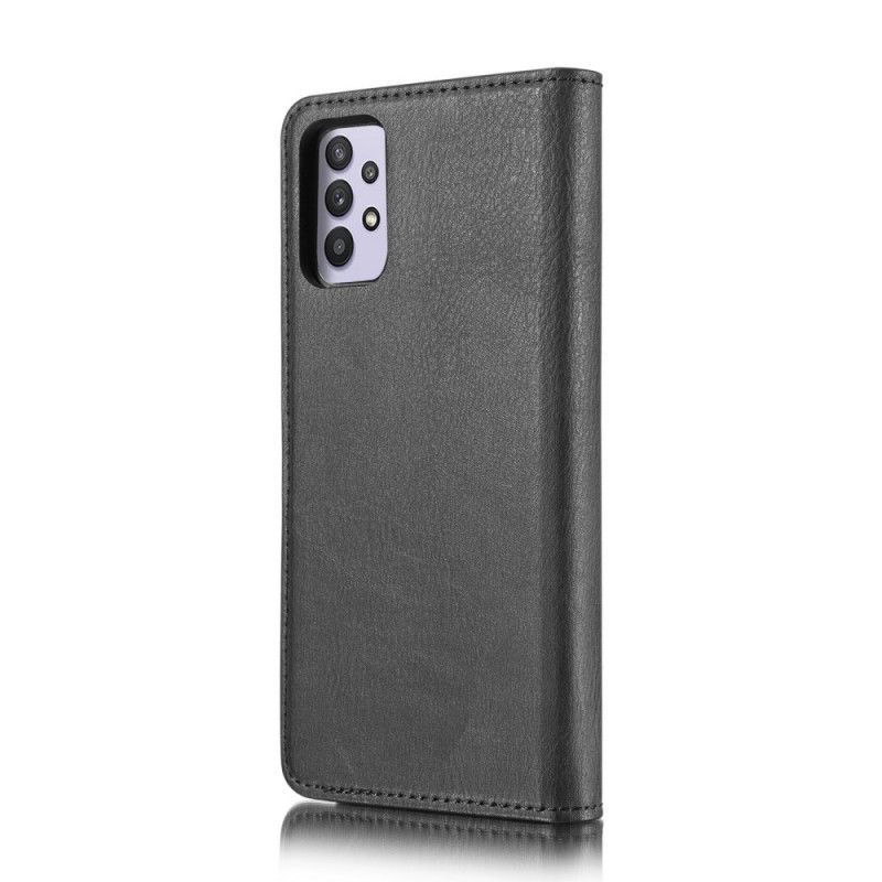 Cover Folio-hoesje Samsung Galaxy A32 5G Grijs Zwart Telefoonhoesje Dg. Afneembare Case