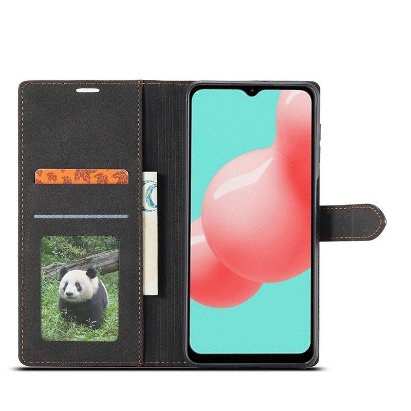 Cover Folio-hoesje Samsung Galaxy A32 5G Groen Zwart Telefoonhoesje Forwenw F1-Serie