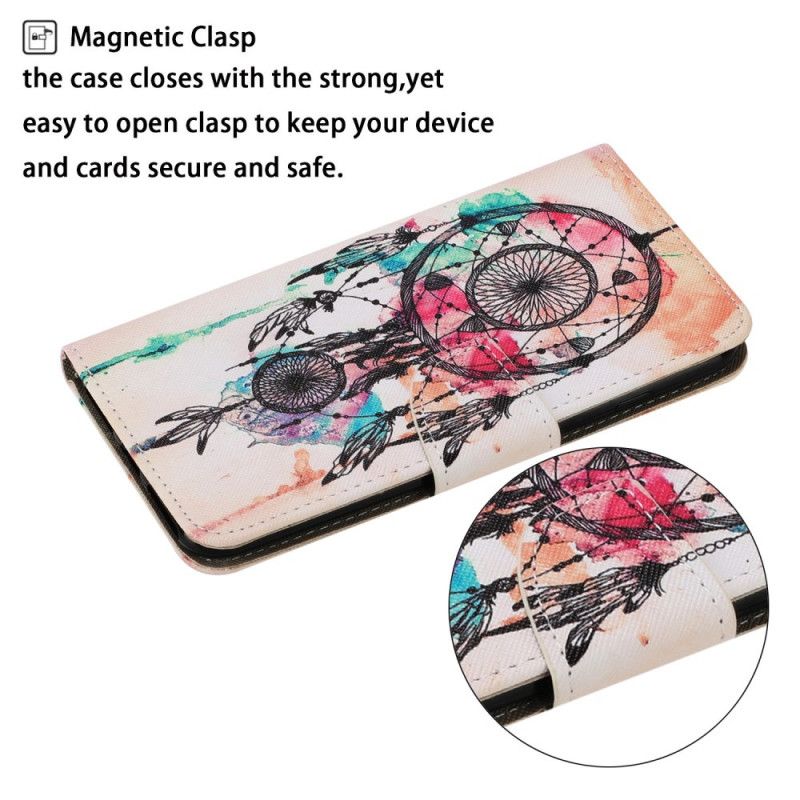 Cover Folio-hoesje Samsung Galaxy A32 5G Telefoonhoesje Aquarel Dromenvanger