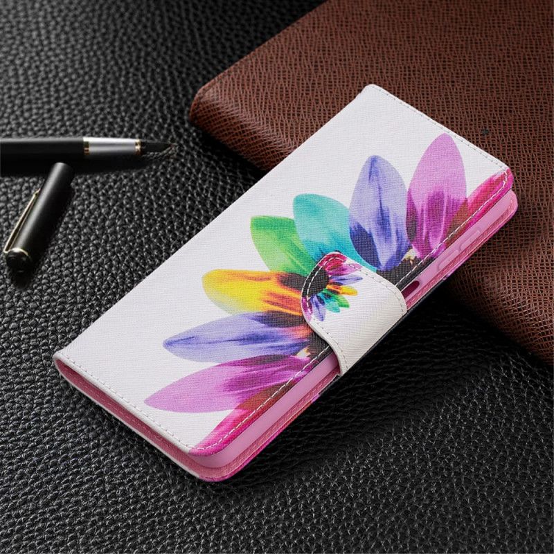 Cover Folio-hoesje Samsung Galaxy A32 5G Telefoonhoesje Aquarelbloem