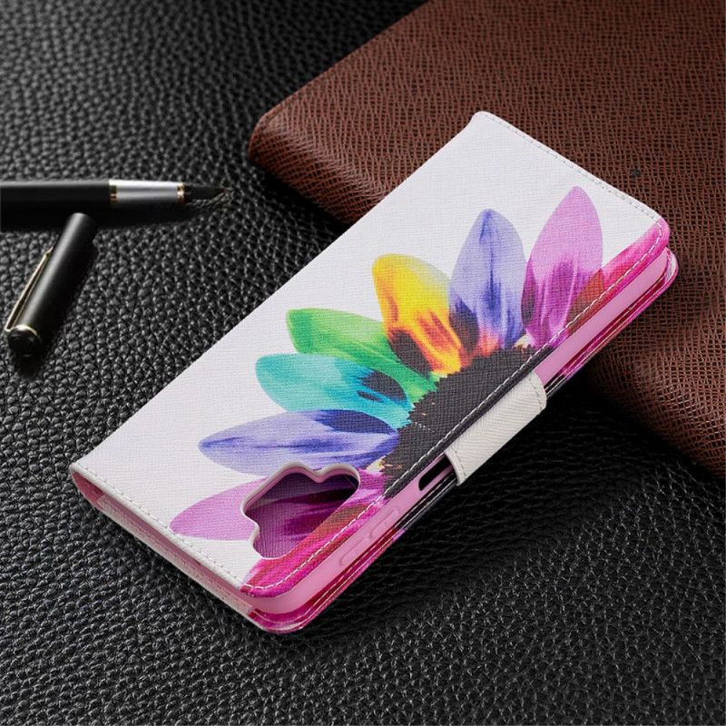 Cover Folio-hoesje Samsung Galaxy A32 5G Telefoonhoesje Aquarelbloem