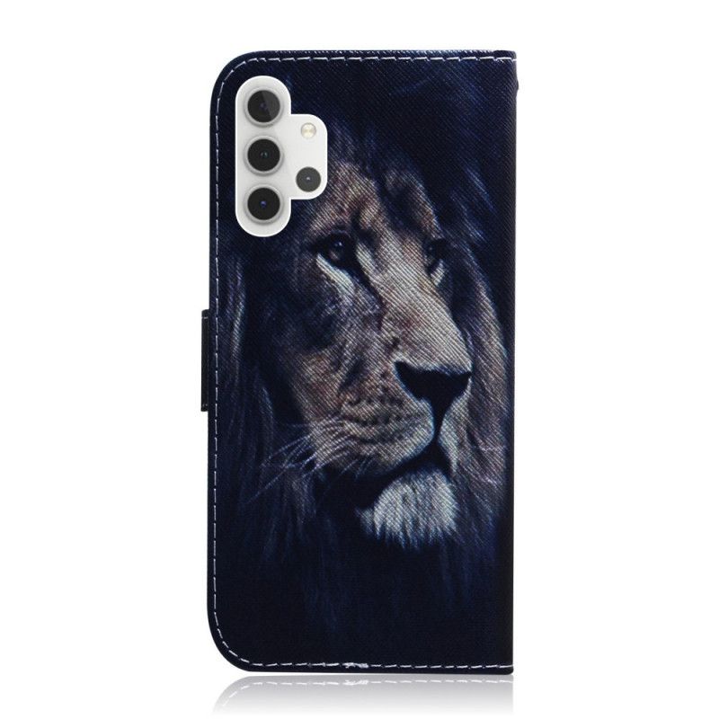 Cover Folio-hoesje Samsung Galaxy A32 5G Telefoonhoesje Dromende Leeuw