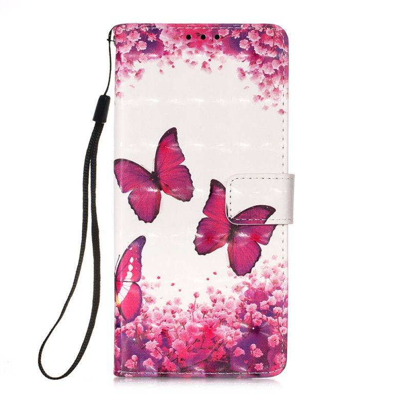 Cover Folio-hoesje Samsung Galaxy A32 5G Telefoonhoesje Rode Vlinders