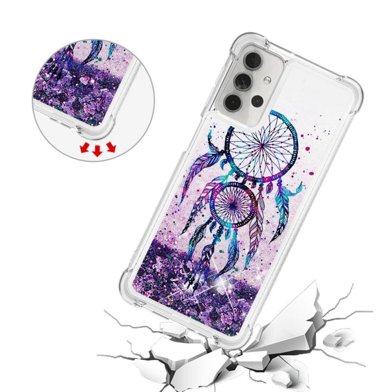 Cover Hoesje Samsung Galaxy A32 5G Telefoonhoesje Glitter Dromenvanger