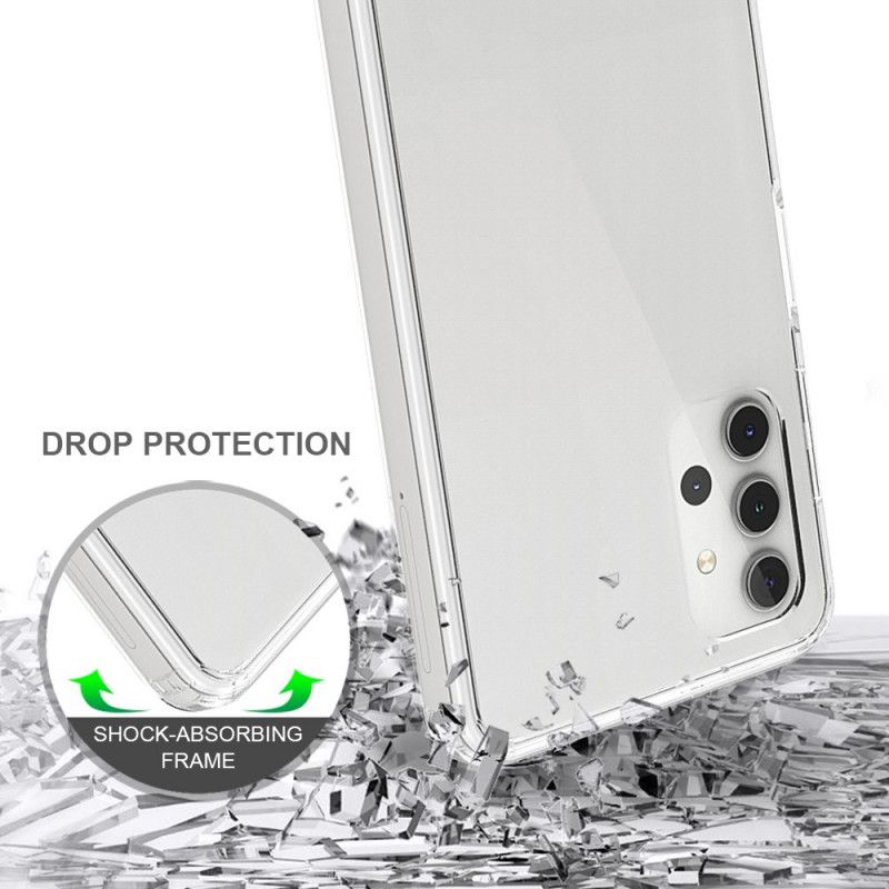 Cover Hoesje Samsung Galaxy A32 5G Telefoonhoesje Transparante Hybride